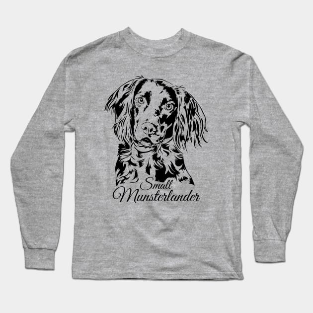 Small Munsterlander dog lover portrait Long Sleeve T-Shirt by wilsigns